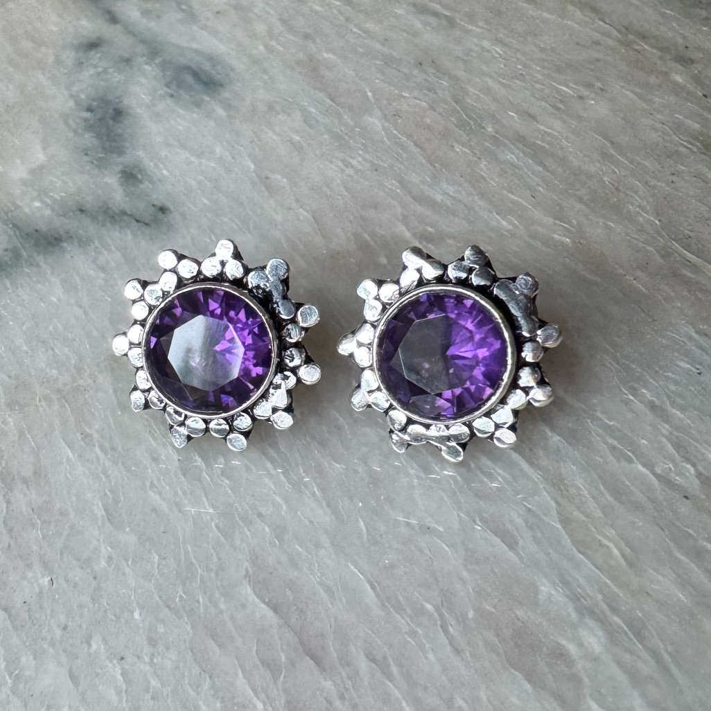 Nwot Sundance Amethyst Shadows Earrings Amethyst Sterling Silver 75$